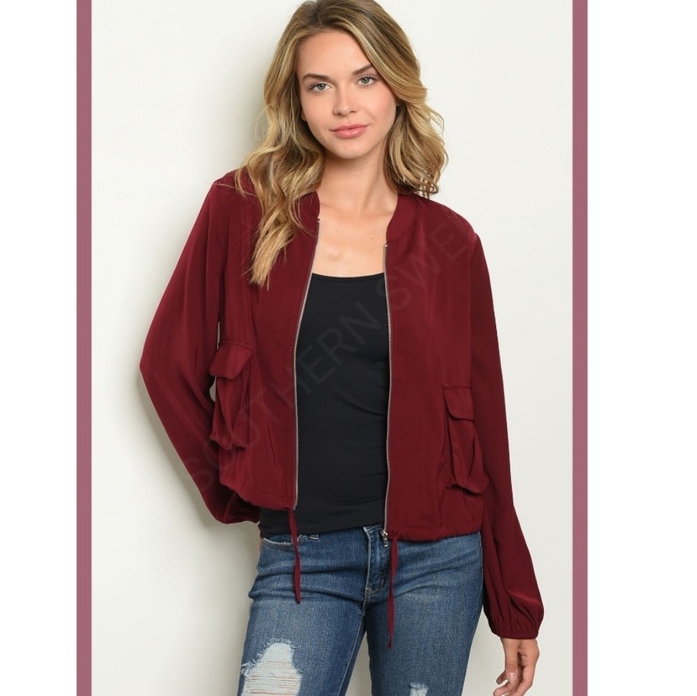 Cropped light weight jacket